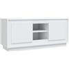 vidaXL Mobile Porta TV Bianco 102x35x45 cm in Legno Multistrato