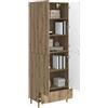 vidaXL Set di armadi 2 pz Rovere Artigianale Legno ingegnerizzato