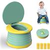 VISATOR Vasino Portatile per Bambini da Viaggio-60Pcs Sacchetti Vasino
