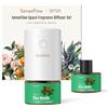 SenseFlow Diffusore di Oli Essenziali SF101 Pro Ultrasuoni Senza Acqua Profumatore per Ambienti, 100% Vegetale, Aroma fino a 120 Giorni, Ideale per Casa, Hotel e Studio - Aghi di Pino