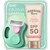 HAWAIIAN Tropic Kit mini rasoio Wilkinson Sword e crema solare viso Hawaiian Tropic 50 ml