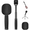 NEEWER Microfono Lavalier Telescopico da 13"/33cm con Parabrezza Anti-Scivolo in Schiuma Anti-Scivolo per Interviste, Compatibile con Rode Wireless Go II DJI Mic CM31, MS005