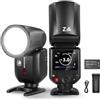 NEEWER Z2PRO-F 2.4G Flash Speedlite TTL a Testa Rotonda Compatibile con Fujifilm, Wireless Compatibile con Godox, 76Ws HSS 1/8000s, Tasto TCM TTL/M, Batteria 7.2V/3000mAh, 600 Flash a Piena Potenza