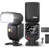 NEEWER Z880-C 2.4G 76Ws TTL Flash Compatibile con Canon e con Godox, UI Migliorata,Lampada Pilota Regolabile, Tasto TTL/M/TCM, HSS 1/8000s, Batteria 7.2V/3000mAh, 600 Flash a Piena Potenza