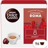 NESCAFÉ DOLCE GUSTO Espresso Roma Caffè, 6 Confezioni da 16 Capsule (96 Capsule Compatibili Nescafé Dolce Gusto)