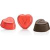Venchi - Cioccolatini a Forma di Cuore, Extra Fondente, 1 Kg, Vegano, Senza Glutine, Senza Coloranti e Conservanti, Idea Regalo Festa della Mamma