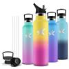 Mujigaga Borraccia Termica 750 ml, Senza BPA, Borraccia con Cannuccia, Bottiglia Termica Senza Perdite, Borracce Termiche, Acciaio Inossidabile 18/8, Borracia Metallo per Viaggio, Palestra, Ciclismo