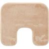 Gözze - Tappetino da Bagno Antiscivolo Premium, Con Incavo per WC, RIO, 100% Microfibra, Ideale per il WC grazie all'Incavo, 100% Microfibra, 50 x 45 cm - Sabbia