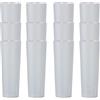 Parence.- Set di 20 bicchieri tubolari in plastica rigida riutilizzabili - 30cl / grande capacità, tutti i tipi di bevande, anti-rottura