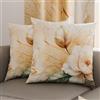 PETTI Artigiani Italiani - Coppia di Federe Cuscino 35x35 cm in Microfibra, Cuscini Arredo Camera da Letto, Divano, Salotto, Set 2 Fodere Copricuscino, Federa Floreale 154, 100% Made in Italy