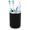PARENCE. Bicchiere Multiuso in Plastica Antracite - Portaspazzolino, Bicchiere Bagno, Organizzatore Pratico - Design Moderno