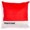 osama home SWEET HOME Pantone™ - Cuscino Arredo Imbottito 45x45 cm, con Chiusura a Zip a Scomparsa. Imbottitura 350 gsm - Rosso