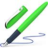 Schneider Wavy 162114 - Penna stilografica per mancini e destrimani, con molla per principianti, colore: Verde