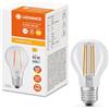 Ledvance LED Classic A 60 Filamento DIM CRI97 S 7,2 W 927 Clear E27, bianco-nero-grigio