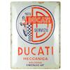 Nostalgic-Art Targa retrò, 30 x 40 cm, Ducati - Moto Servizio Meccanica - Idee regalo per biker, Official License Product (OLP), in metallo, design vintage
