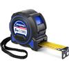 WORKPRO Nastro Metrico da 5m, Metro a Nastro Retrattile professionale ad alta precisione con gancio magnetico e nastro largo, Metro a Nastro in Metallo con custodia in silicone + ABS a prova di caduta
