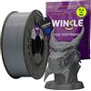 WINKLE FEED YOUR PRINTER WINKLE PLA PRO Filamento 1.75mm Grigio Cenere 1kg, Filamento Stampante 3D