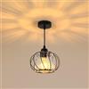 DELIPOP Lampada a Sospensione Cristallo Moderno, Plafoniera E27 Nero | Lampada da Soffitto in Metallo e Cristallo, Lunghezza Cavo Regolabile 100 cm, per Sala da Pranzo, Cucina, Soggiorno, Bar