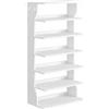 VASAGLE Scarpiera Salvaspazio Verticale, a 7 Ripiani, 52 x 30 x 110,5 cm