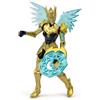 GORMITI THE NEW ERA - Gormita Del Clan Dell'Aria Windel Skye, Action Figure 15 Cm Articolato, Eroe Con Armatura Oro Nera E Accessorio Chakra Energetico, Per Bambini A Partire Dai 3 Anni