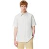 Amazon Essentials Camicia in Lino a Maniche Corte, Vestibilità Regolare Uomo, Grigio Chiaro, S