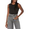 Amazon Essentials Canotta Smanicata con vestibilità Rilassata Donna, Nero, XL