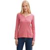 TOM TAILOR Maglietta da Donna, 37445 - Strisce Bianche e Rosse, Misura Piccola, XXL