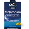Matt, Melatonina per Dormire, Integratore Alimentare con Melatonina, Favorisce il Sonno, Contribuisce a Ridurre gli Effetti del Jet Leg, Senza Glutine, 120 Compresse