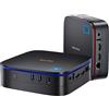 Blackview Mini PC W-11 Pro Intel Alder Lake Ν95 12th (fino a 3,4 GHz), 16GB DDR4 1TB M.2 SSD Mini PC, 4K UHD Dual HDMI, 5G WiFi, Gigabit Ethernet, Mini Computer per Ufficio/Casa