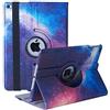 Xsltkby Custodia Cover per iPad 9.7 2018 2017/ iPad Air 2/ iPad Air - 360 Gradi di Rotante Cover Protettiva Case con Funzione di Auto Svegliati/Sonno per iPad 9.7 6/5 Generazione (Galaxy)