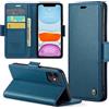 Phernykas Custodia a Libro Portafoglio per iPhone 11, RFID Magnetica | 3 Slot - Per Pendolarismo, Flip Cover Doppia Fibbia Laterale, Pelle PU Anti-Macchia, Supporto, Lavoro, Telefono Libretto