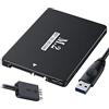 xiwai 2,5 SATA Micro USB 3.0 a NGFF B+M Key M.2 SSD Card Combo HDD Disk Drive Enclosure