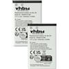 vhbw 2x batteria compatibile con Nokia N71, N91, N72, C2, C1-02, E50, C2-01, N-Gage N70, E60 smartphone cellulare (1200mAh, 3,7V, Li-Ion)