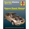 Hyundai Elantra (1996-2019) (USA) (Tascabile) Haynes Repair Manual