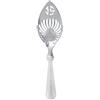 Fictory Cucchiaio di assenzio, Cucchiai per assenzio in acciaio inossidabile, 1pc Cucchiaio di assenzio con filtro per bere in vetro da cocktail bar in acciaio inossidabile 304(Leaf absinthe spoon)