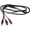 Melchioni mkc mk4041 cavetto audio spina mini jack 3,5 mm 2 spine rca 5 metri
