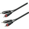Soundsation rrrr-15bk cavi adattatori 2 rca maschio - 2 rca maschio 1.5 metri