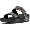 Fitflop Diapositive Lulu Glitter Diapositive Lulu GlitterDonna | Sandali imbottiti senza lacci con intersuola ergonomica in microwobbleboard a tripla densità