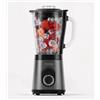 H.Koenig MXK36 Frullatore con funzione tritaghiaccio, lame e corpo in acciaio inox, chiusura di sicurezza, caraffa in vetro capienza 1,5 litri