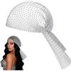 JOVYTH Copricapo a Rete con Strass per Donna, Fascia Elastica Scintillante con Paillettes, Turbante di Cristallo per Feste in Discoteca e Carnevale, Accessorio Capelli Brillante per Serate e Festival