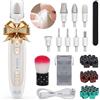 PELCAS Fresa elettrica per unghie senza fili trapano per unghie professionale Smerigliatrice per unghie con schermo LCD 5 velocità Set manicure portatile per uomo animale domestico spesso unghie