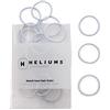 Heliums Elastici per Capelli Piccoli da 2,5 cm - Bianco - 48 Pezzi, Elastici da 2 mm per Capelli Fini e Bambini - Elastici e Fermacoda in Colori Neutri