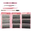 VEGCOO 810 Pezzi Ciglia Finte Extension Ciglia, 30+40+50+60+80+100+120+150+200D Curl Ciglia Finte Ciuffetti, 10-18mm Kit di Extension per Ciglia