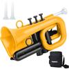 PAMPET DOLPHIN - Tromba tascabile in plastica, tromba in Si bemolle, trombe standard per studenti principianti, strumento in Si bemolle (Giallo)