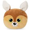NICI 62206 Glubschis Feena Cuscino a Forma di Testa di Daino, Morbido e Adatto a Ragazzi, Ragazze, Neonati e Amanti dei Peluche, Ideale per casa, Asilo o in Viaggio, 32 x 32 cm, Marrone