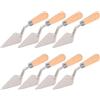 DIYEAH Coltello da Pittura 8 Pezzi in Acciaio Inossidabile | Impugnatura in Legno, Finitura Liscia e Controllo Preciso, per Miscelare Colori All'aperto