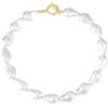 YixNahz Delicata collana di perle barocche da donna alla moda, collana girocollo vintage con perle dorate da donna gioielli perfetti regalo per compleanno, Choker, Ottone, Perla