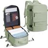SZLX Zaino Ryanair 40x30x20 Sottovuoto con pompa Zaino da Viaggio 40x30x20 Ryanair Wizzair Bagaglio a Mano 40x20x25 Donna da impermeabile Zaino Casual Laptop da 14 Pollici con Scomparto per Scarpe