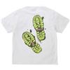 Gramicci T-shirt Footprints Uomo White