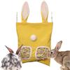Generic Mangiatoia per Fieno per Conigli - Sacca Portafieno con 2 Fori - Accessori per Gabbie di Piccoli Animali Antigraffio a Capacità per Animali Domestici Criceti Conigli Cincillà